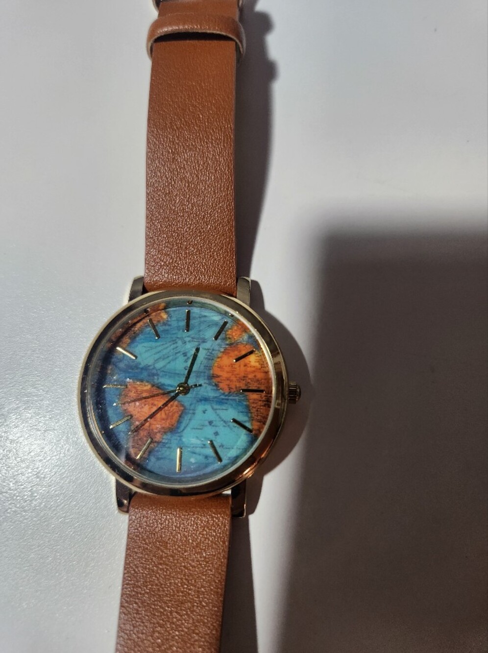 Women's Watch with World Map Design